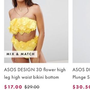 ISO ASOS 3d flower swimsuit